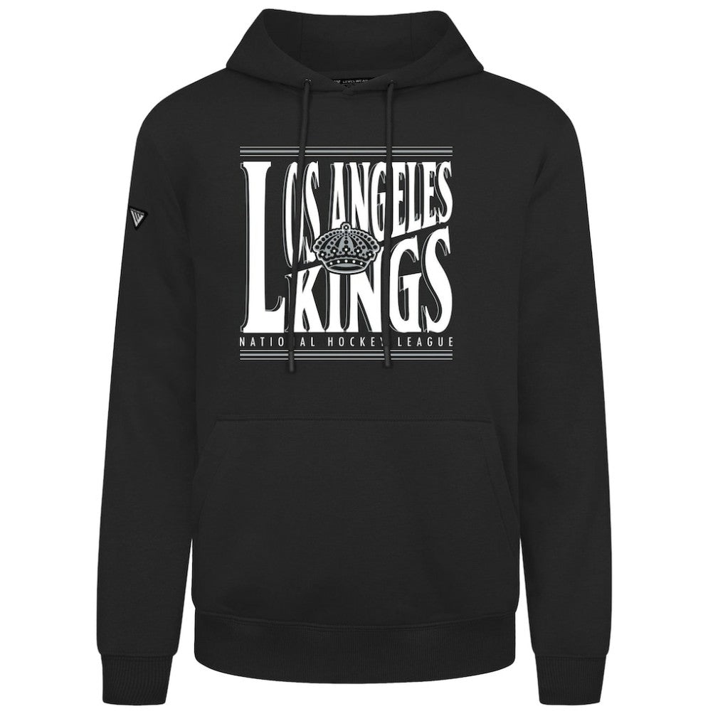 Los Angeles Kings Levelwear Podium Powerhouse Pullover Hoodie - Black Hoodies