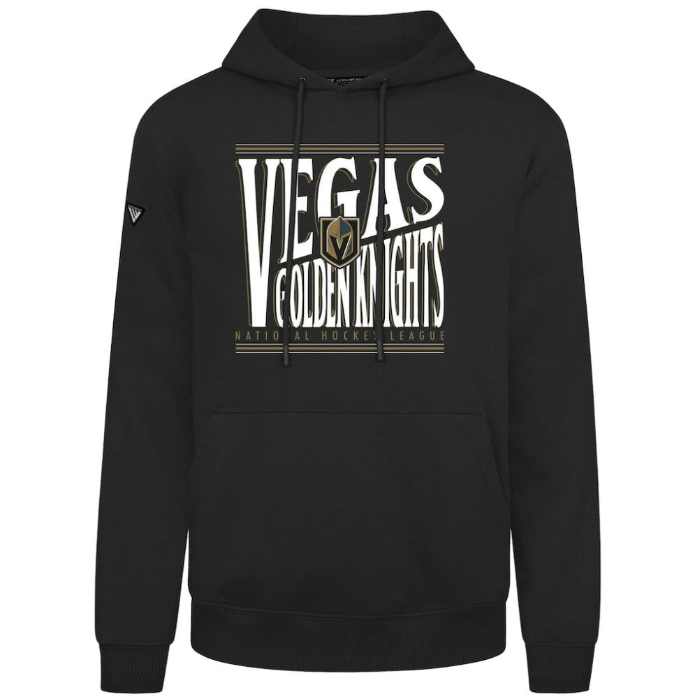 Vegas Golden Knights Levelwear Podium Powerhouse Pullover Hoodie - Black Hoodies