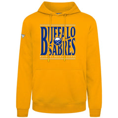 Buffalo Sabres Levelwear Podium Powerhouse Pullover Hoodie - Gold Hoodies