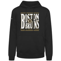Boston Bruins Levelwear Podium Powerhouse Pullover Hoodie - Black Hoodies