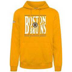 Boston Bruins Levelwear Podium Powerhouse Pullover Hoodie - Gold Hoodies