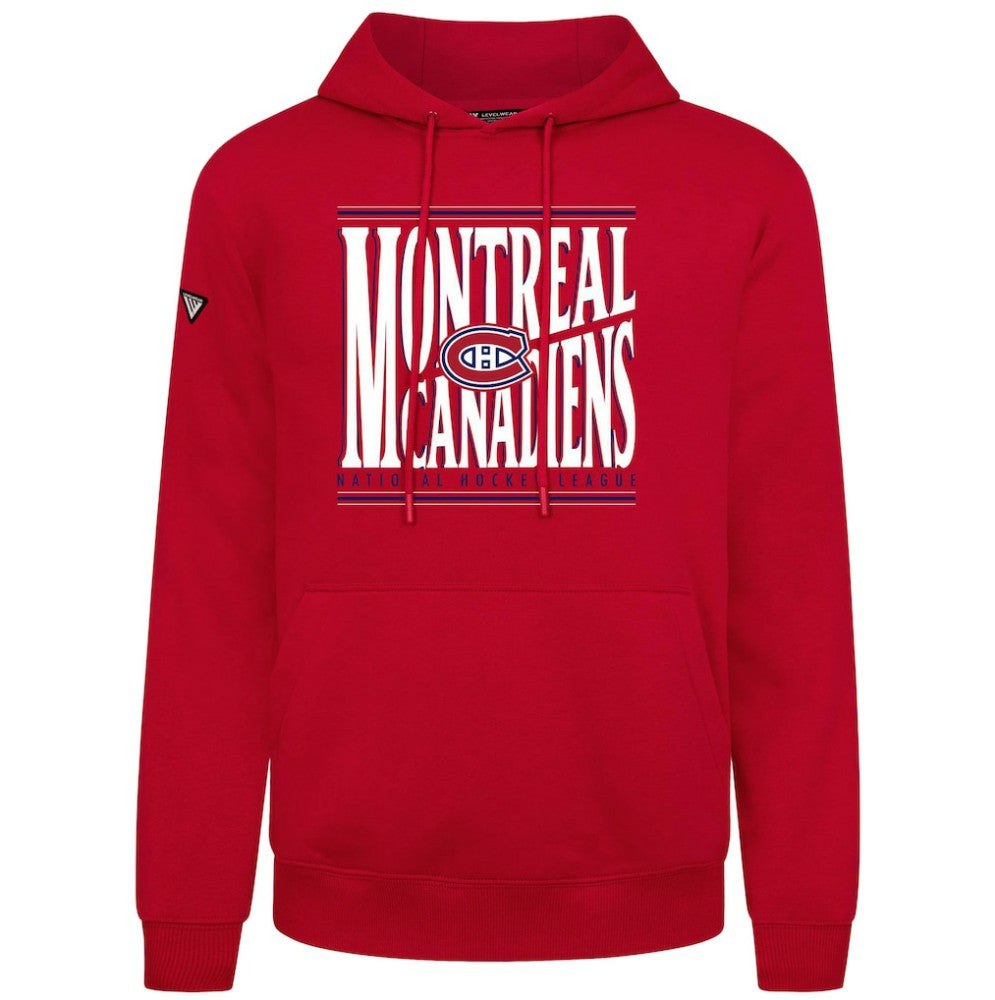 Montreal Canadiens Levelwear Podium Powerhouse Pullover Hoodie - Red Hoodies
