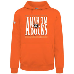 Anaheim Ducks Levelwear Podium Powerhouse Pullover Hoodie - Orange Hoodies