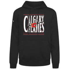 Calgary Flames Levelwear Podium Powerhouse Pullover Hoodie - Black Hoodies