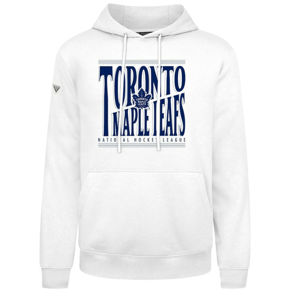 Toronto Maple Leafs Levelwear Podium Powerhouse Pullover Hoodie - White Hoodies