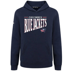 Columbus Blue Jackets Levelwear Youth Jr Podium Tally Pullover Hoodie - Navy Hoodies