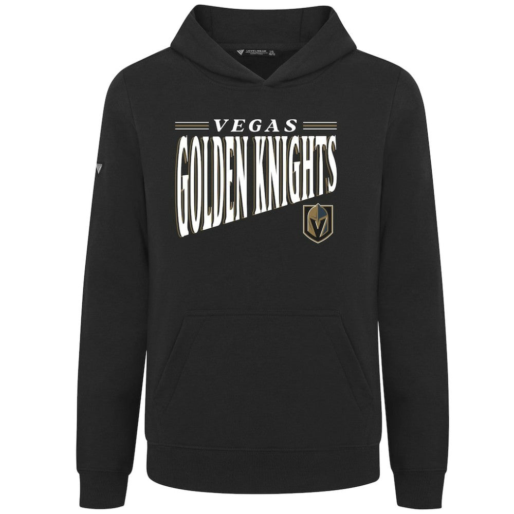 Vegas Golden Knights Levelwear Youth Jr Podium Tally Pullover Hoodie - Black Hoodies