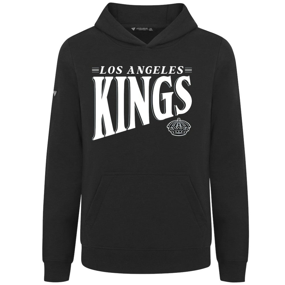 Los Angeles Kings Levelwear Youth Jr Podium Tally Pullover Hoodie - Black Hoodies