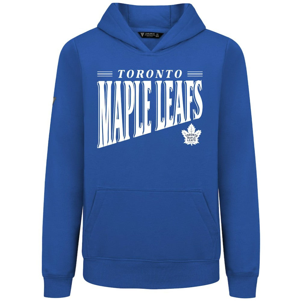 Toronto Maple Leafs Levelwear Youth Jr Podium Tally Pullover Hoodie - Royal Hoodies