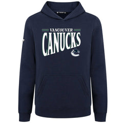 Vancouver Canucks Levelwear Youth Jr Podium Tally Pullover Hoodie - Navy Hoodies
