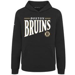 Boston Bruins Levelwear Youth Jr Podium Tally Pullover Hoodie - Black Hoodies