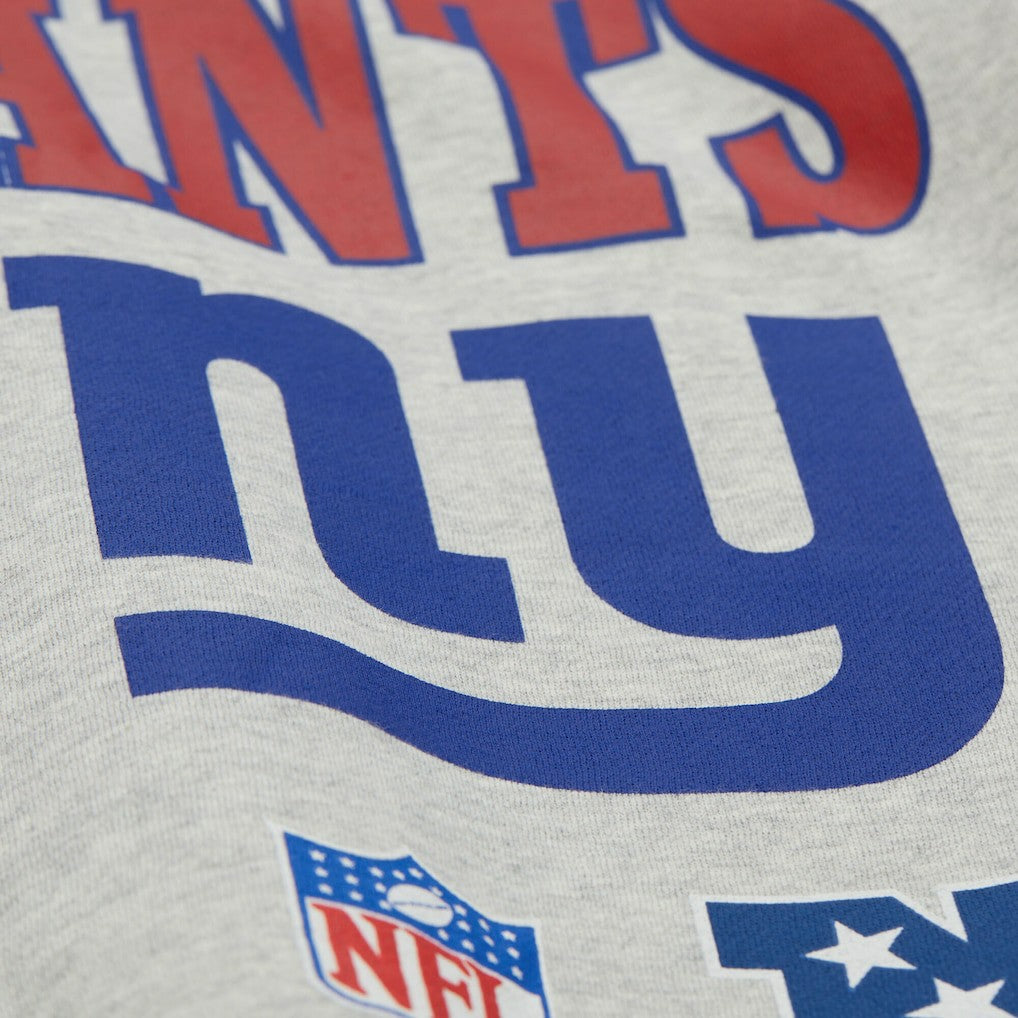 New York Giants All Over Print Vintage Fleece Crewneck Sweatshirt - Heather Gray sale