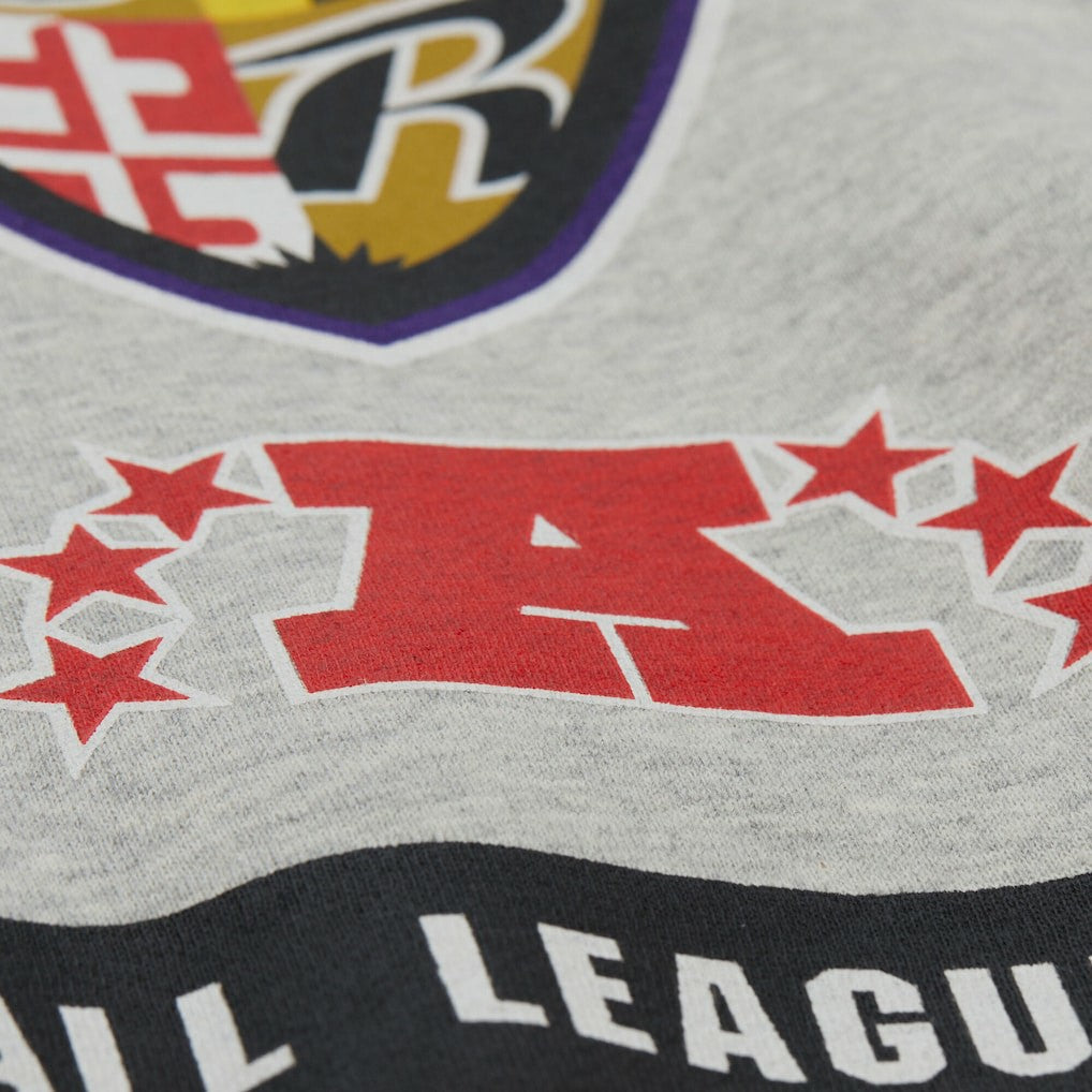 Baltimore Ravens All Over Print Vintage Fleece Crewneck Sweatshirt - Heather Gray outlet