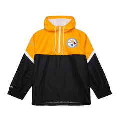 Pittsburgh Steelers Tie Breaker Vintage Logo Lightweight Anorak Half-Zip Windbreaker - Gold/Black outlet