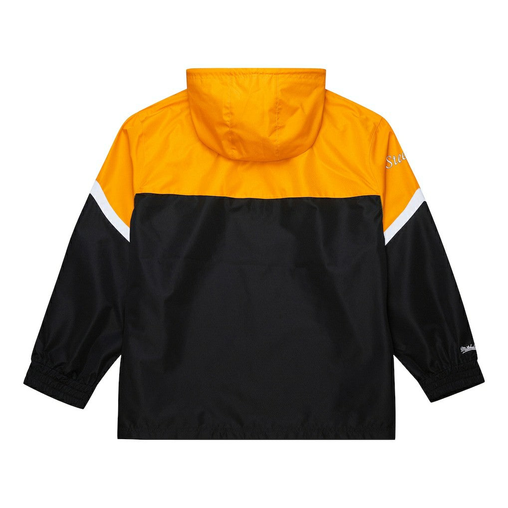 Pittsburgh Steelers Tie Breaker Vintage Logo Lightweight Anorak Half-Zip Windbreaker - Gold/Black outlet