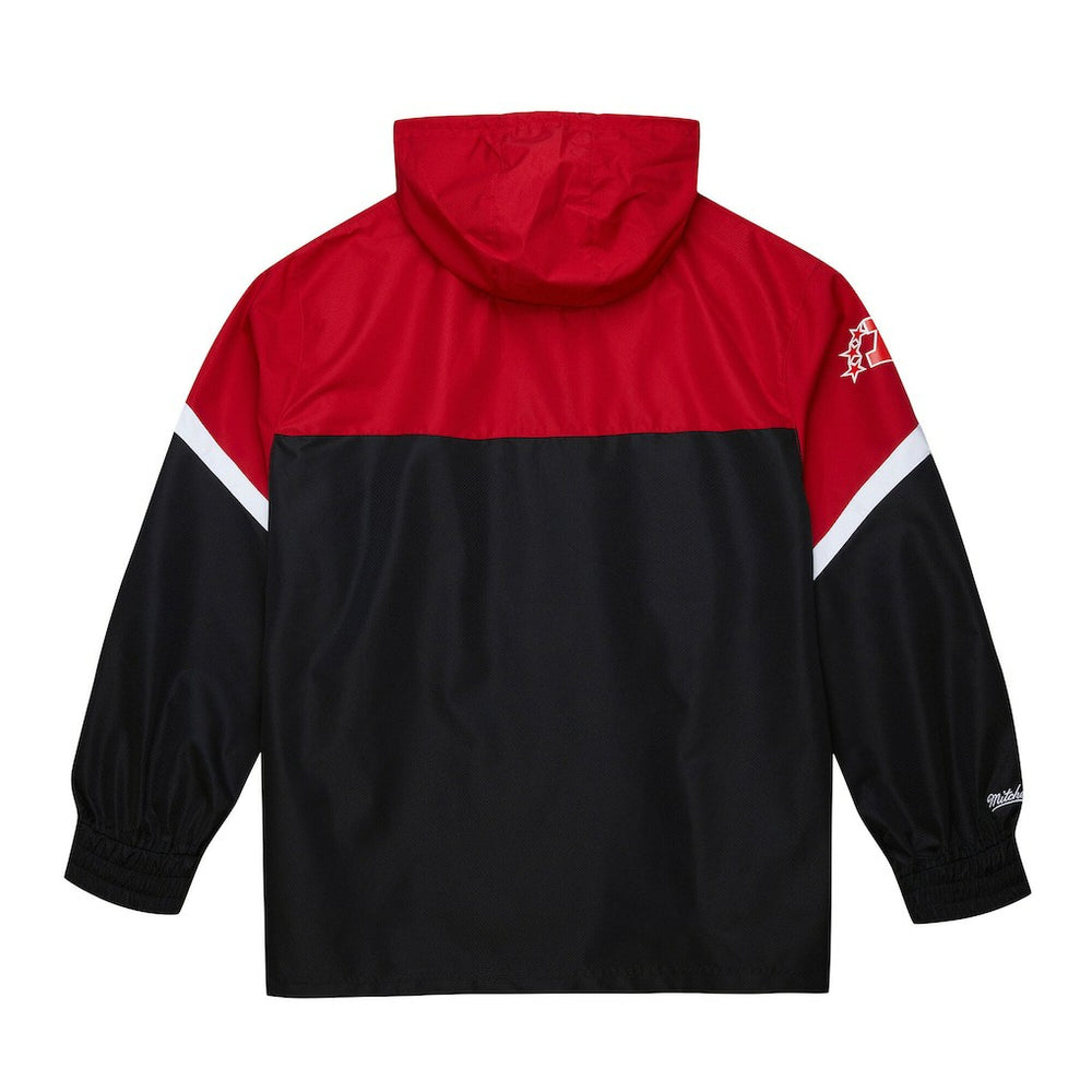 Kansas City Chiefs Tie Breaker Vintage Logo Lightweight Anorak Half-Zip Windbreaker - Red/Black for sale