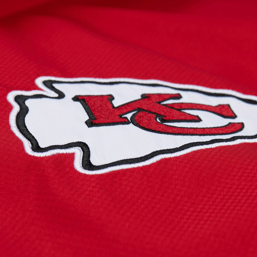 Kansas City Chiefs Tie Breaker Vintage Logo Lightweight Anorak Half-Zip Windbreaker - Red/Black for sale