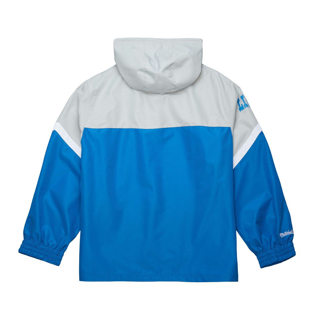 Detroit Lions Tie Breaker Vintage Logo Lightweight Anorak Half-Zip Windbreaker - Silver/Blue sale