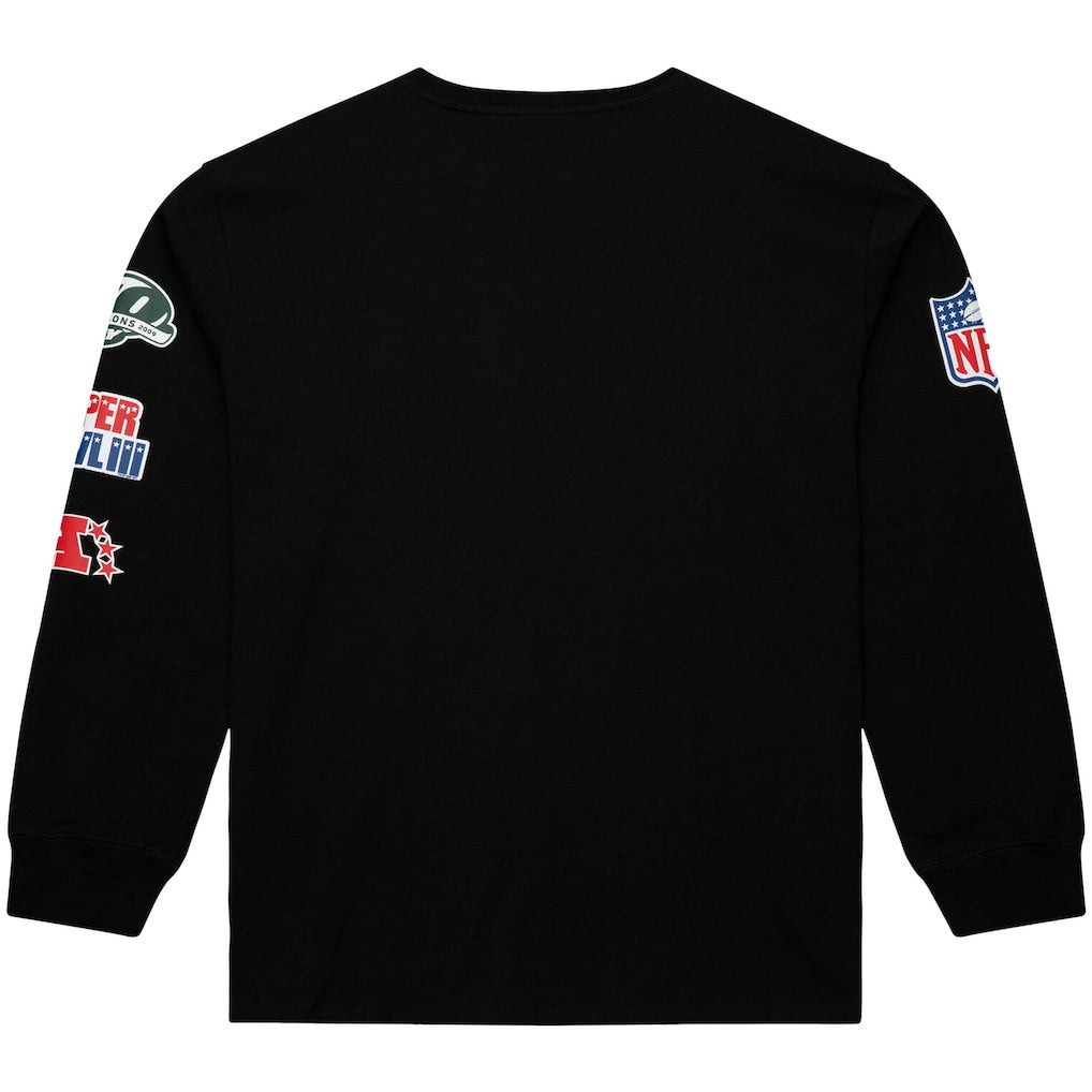 New York Jets Training Camp Vintage Logos Long Sleeve T-Shirt - Black on sale