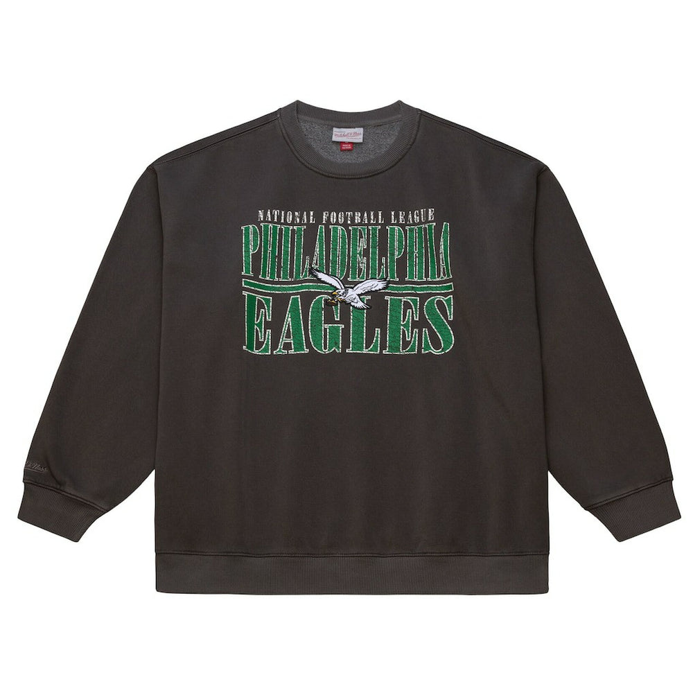 Philadelphia Eagles Downtown Crew Vintage Logo Sweatshirt - Black cheap