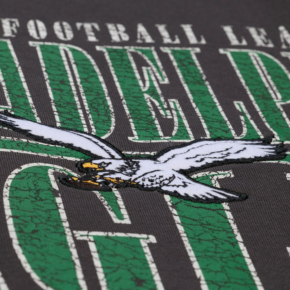 Philadelphia Eagles Downtown Crew Vintage Logo Sweatshirt - Black cheap