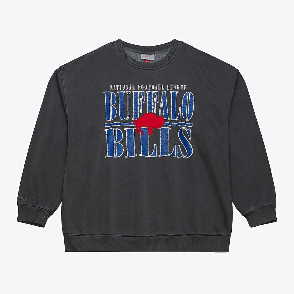 Buffalo Bills Downtown Crew Vintage Logo Sweatshirt - Black cheap