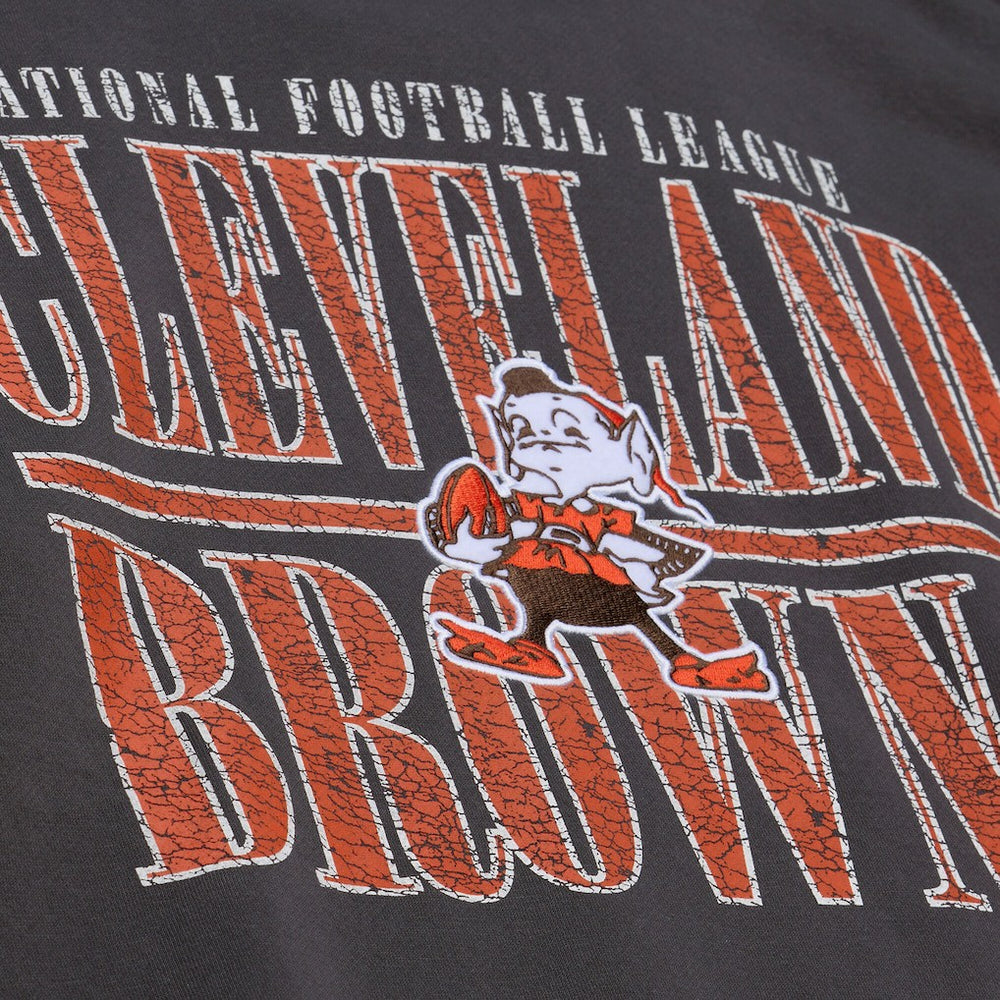 Cleveland Browns Downtown Crew Vintage Logo Sweatshirt - Black discount