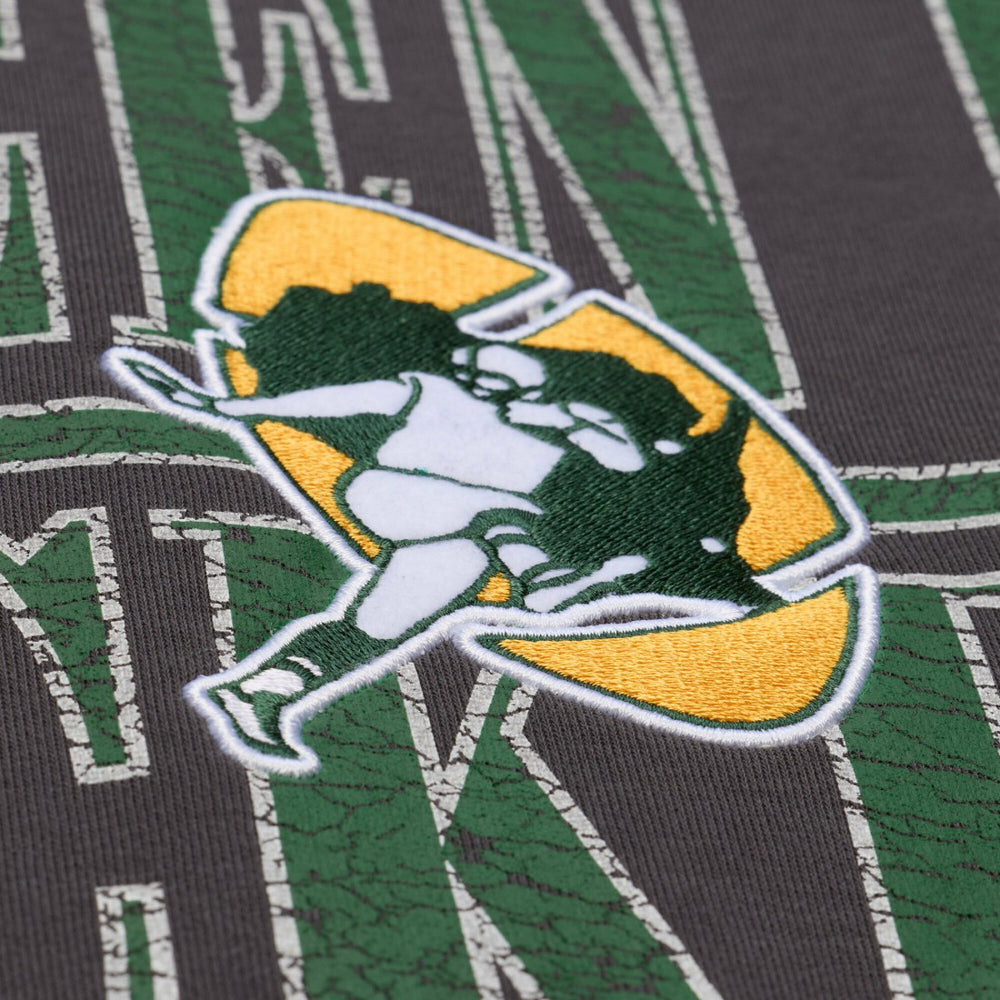 Green Bay Packers Downtown Crew Vintage Logo Sweatshirt - Black sale