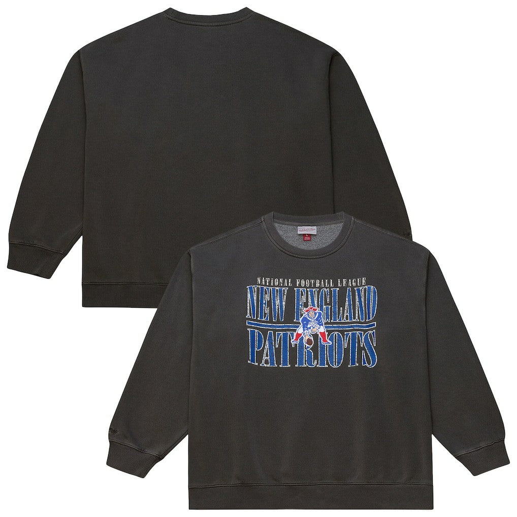 New England Patriots Downtown Crew Vintage Logo Sweatshirt - Black outlet