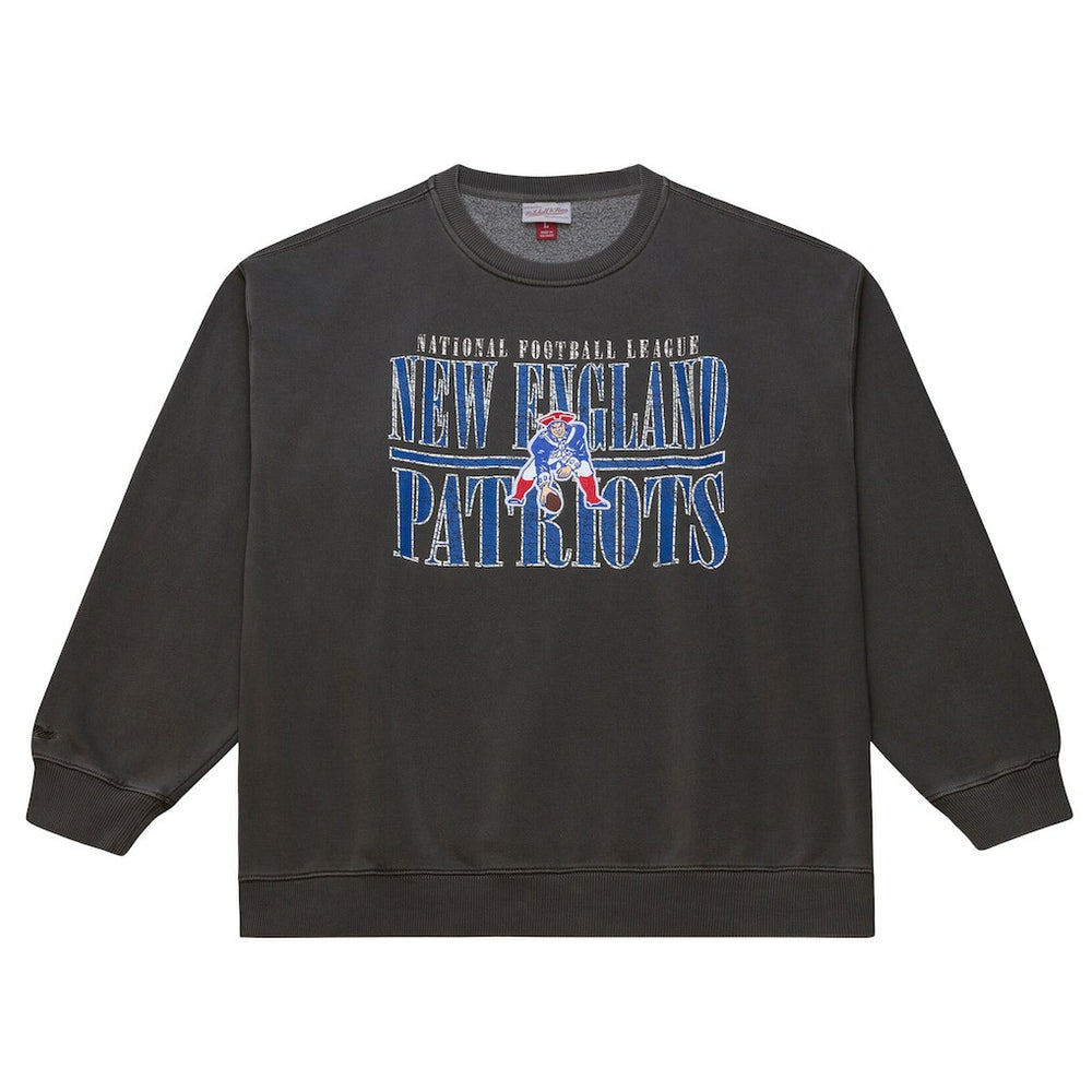 New England Patriots Downtown Crew Vintage Logo Sweatshirt - Black outlet