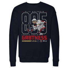 Alexander Ovechkin Washington Capitals 500 Level Outline Pullover Sweatshirt - Navy Sweatshirts