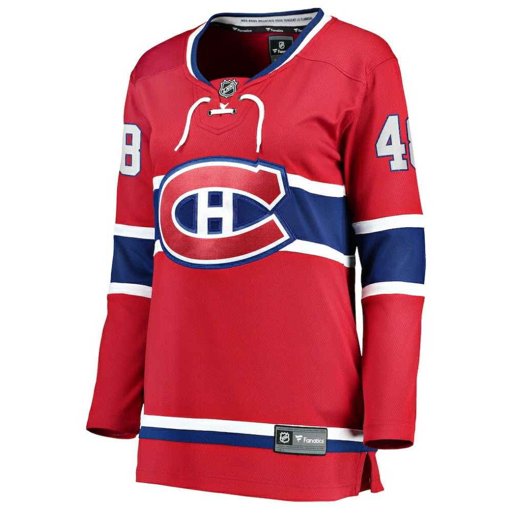 Lane Hutson Montreal Canadiens Fanatics Women's Home Breakaway Player Jersey - Red Jerseys