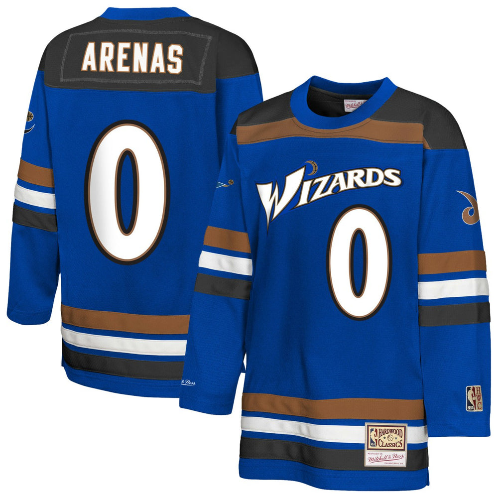 Gilbert Arenas Washington Wizards Youth Maxxed Out 2.0 Fashion Hockey Jersey - Blue on sale