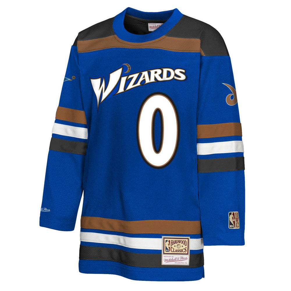 Gilbert Arenas Washington Wizards Youth Maxxed Out 2.0 Fashion Hockey Jersey - Blue on sale