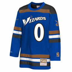 Gilbert Arenas Washington Wizards Youth Maxxed Out 2.0 Fashion Hockey Jersey - Blue on sale