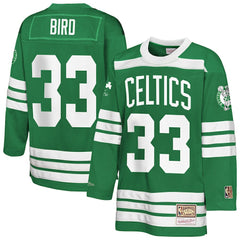 Larry Bird Boston Celtics Youth Maxxed Out 2.0 Fashion Hockey Jersey - Kelly Green on sale