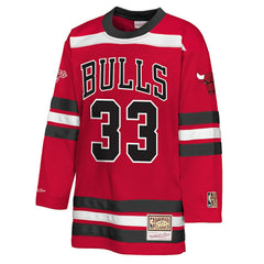 Scottie Pippen Chicago Bulls Youth Maxxed Out 2.0 Fashion Hockey Jersey sale - Red for sale
