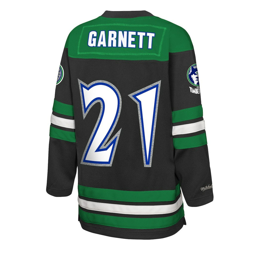 Kevin Garnett Minnesota Timberwolves Youth Maxxed Out 2.0 Fashion Hockey Jersey - Black sale