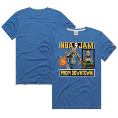 Stephen Curry Golden State Warriors Homage Unisex NBA Jam Tri-Blend T-Shirt sale - Royal on sale