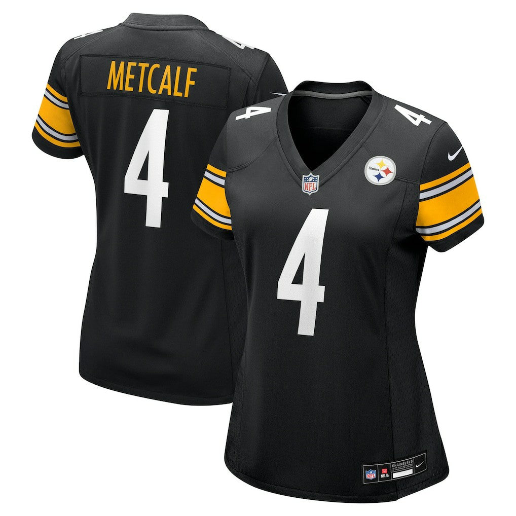 DK Metcalf Pittsburgh Steelers Women's Team Game Jersey - Black for sale