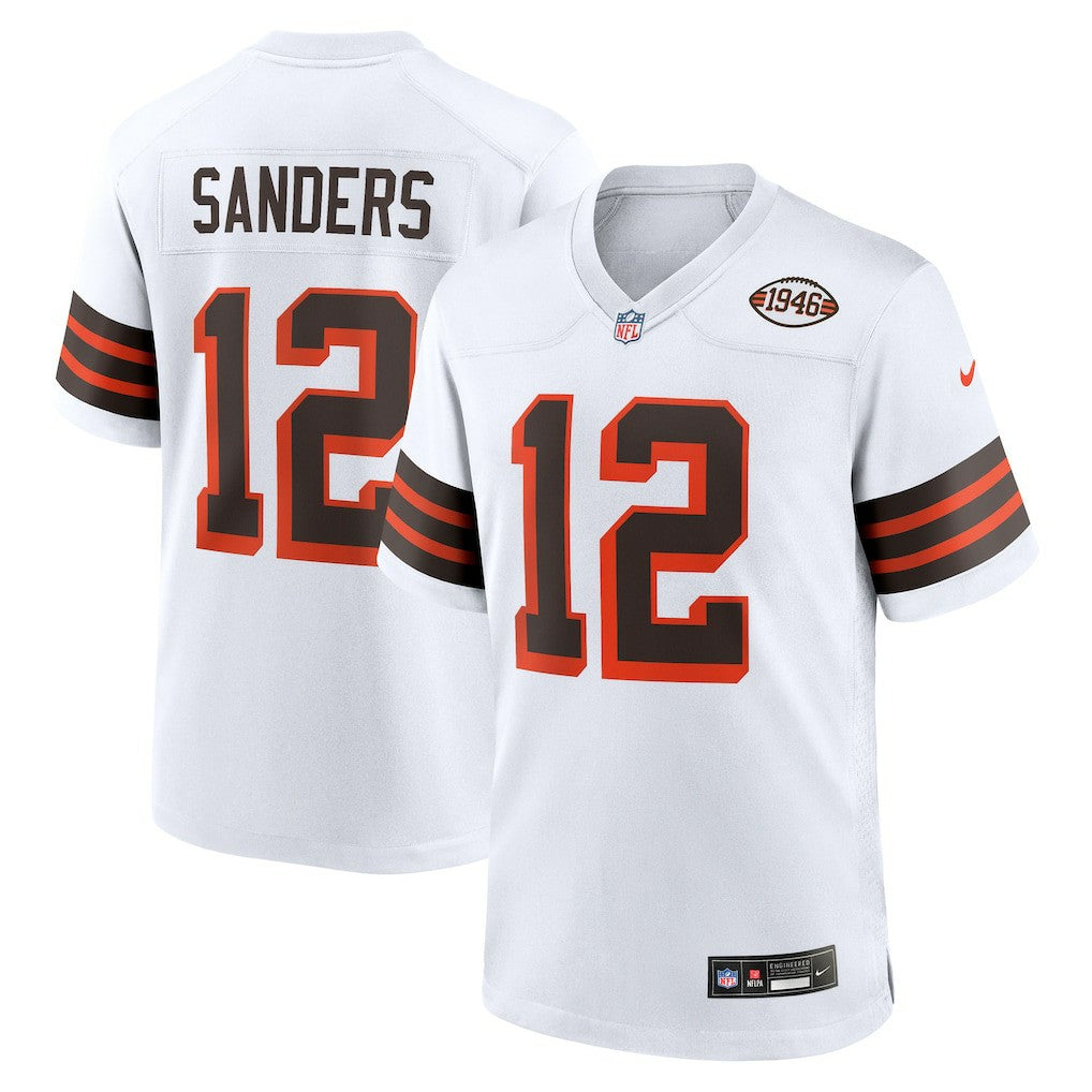 Shedeur Sanders Cleveland Browns 2025 NFL Draft 2nd Alternate Game Jersey - White outlet
