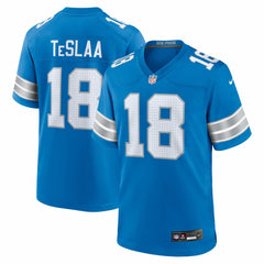 Isaac TeSlaa Detroit Lions Game Player Jersey - Blue discount