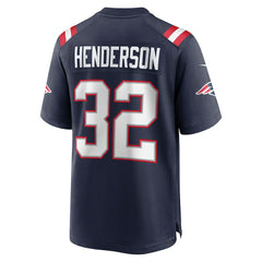 TreVeyon Henderson New England Patriots 2025 NFL Draft Game Jersey - Navy cheap
