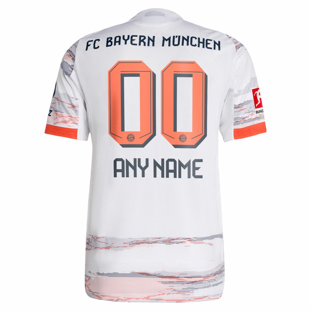 Bayern Munich 2025/26 Away Custom Jersey - White cheap