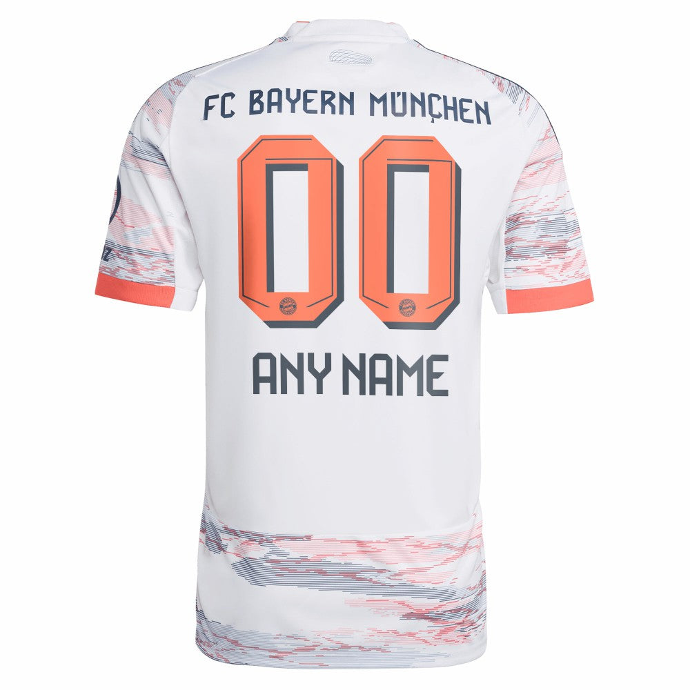Bayern Munich 2025/26 Away Replica Custom Jersey - White cheap