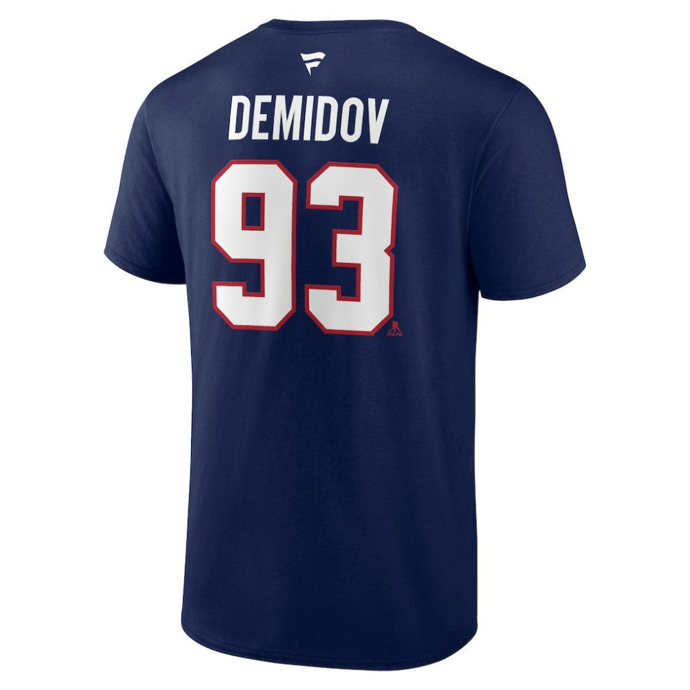 Ivan Demidov Montreal Canadiens Fanatics Authentic Stack Name & Number T-Shirt - Navy T-shirts