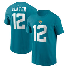 Travis Hunter Jacksonville Jaguars Name & Number T-Shirt - Teal discount