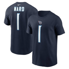 Cameron Ward Tennessee Titans Name & Number T-Shirt - Navy for sale
