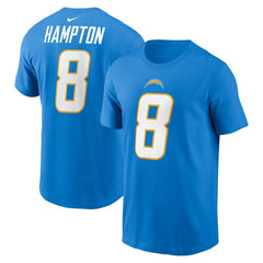 Omarion Hampton Los Angeles Chargers Name & Number T-Shirt - Powder Blue outlet