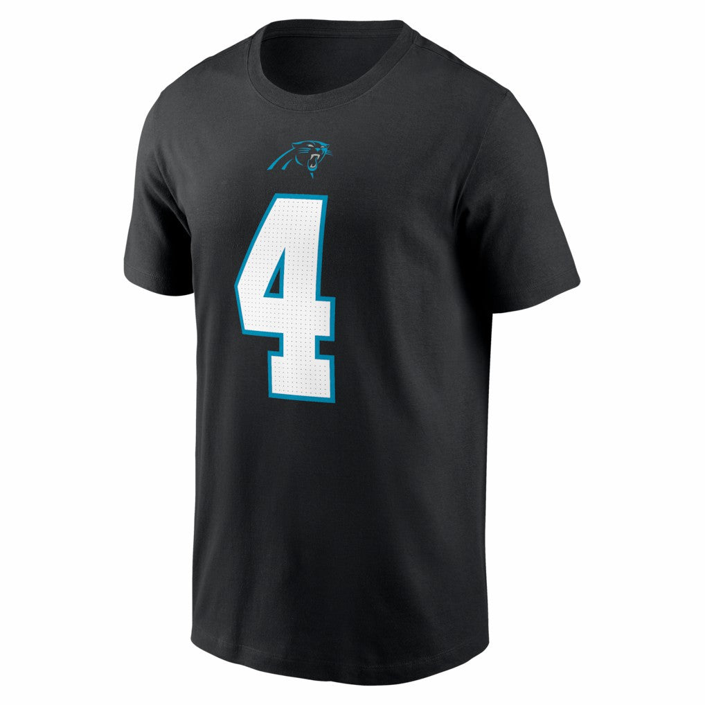 Tetairoa McMillan Carolina Panthers Name & Number T-Shirt - Black for sale